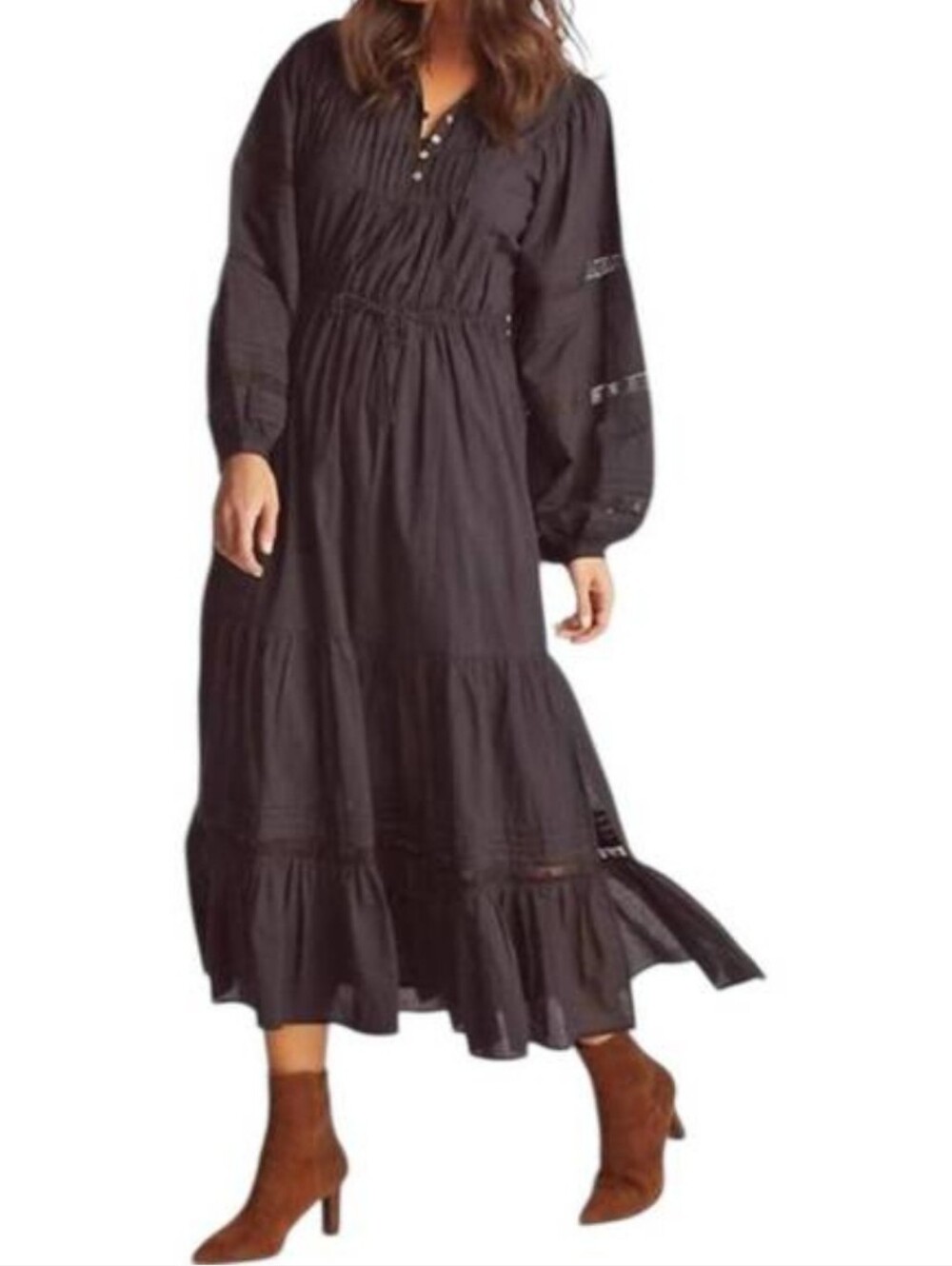 Cleobella Turner Midi Black Dress XS